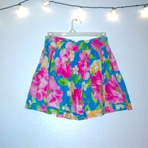 Hollister Floral Cotton Mini Skirt